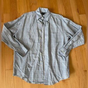 Brooks Brothers linen dress shirt, men's size medium